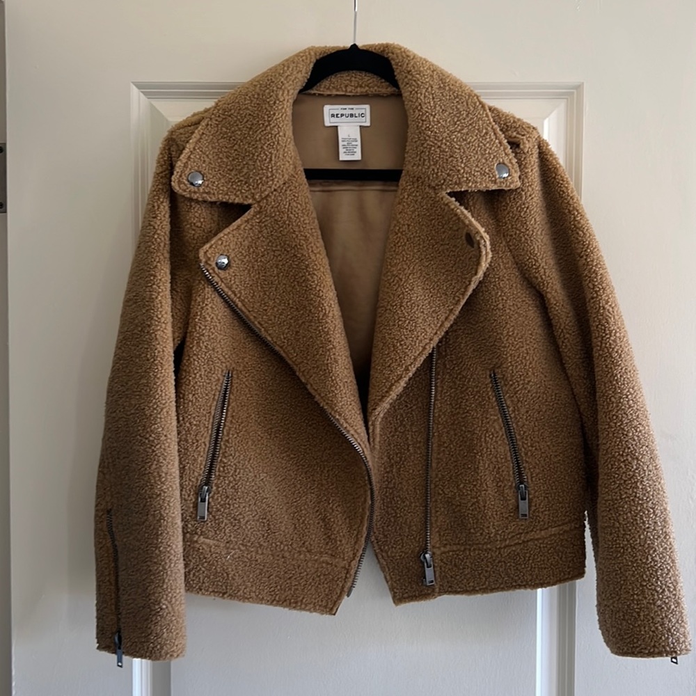Brown teddy jacket